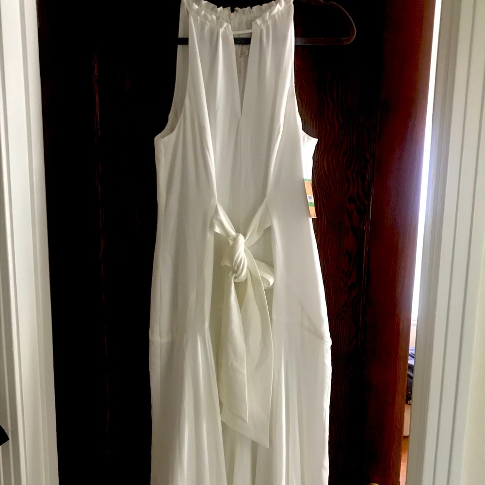 Rachel Roy White Midi Dress